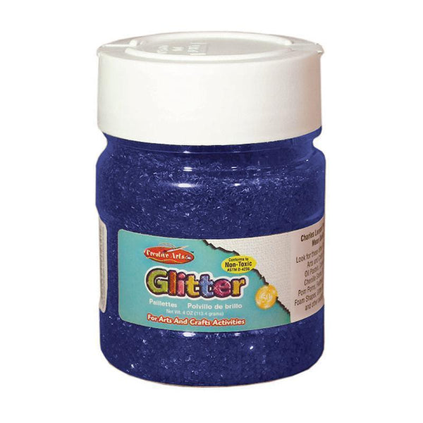 CREATIVE ARTS GLITTER 4OZ JAR BLUE-Supplies-JadeMoghul Inc.