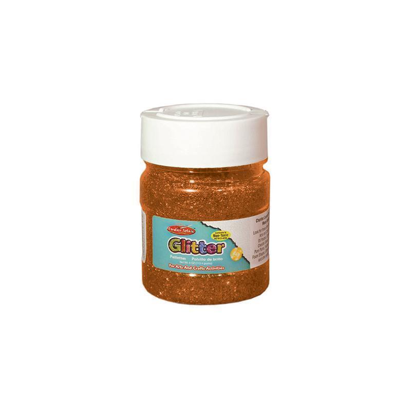 CREATIVE ARTS GLITTER 4OZ JAR ORNG-Supplies-JadeMoghul Inc.
