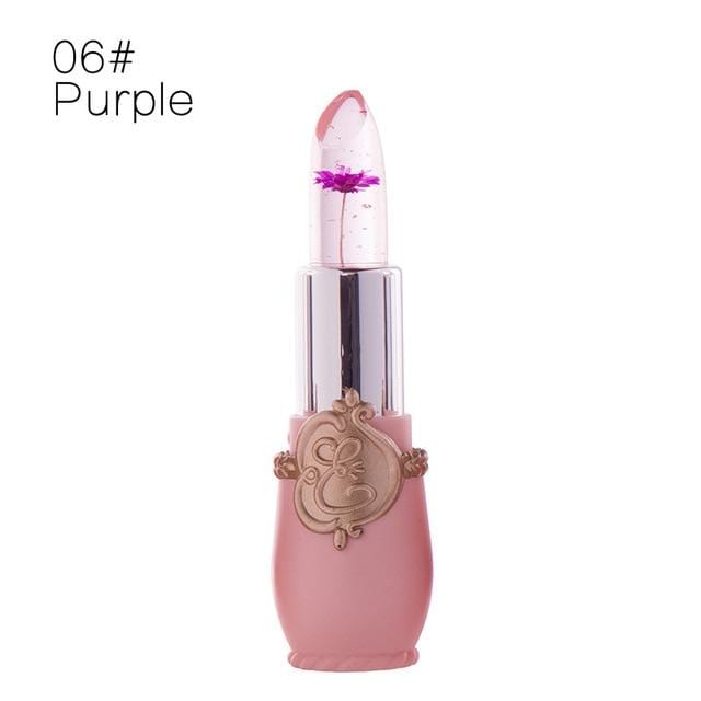 Creative Jelly Flower Lipstick Long-lasting Moisturizing Lipstick Makeup Temperature Color Change Lip Balm TSLM1 AExp