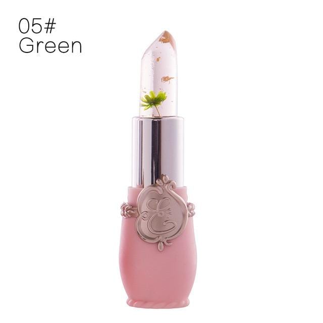 Creative Jelly Flower Lipstick Long-lasting Moisturizing Lipstick Makeup Temperature Color Change Lip Balm TSLM1 AExp