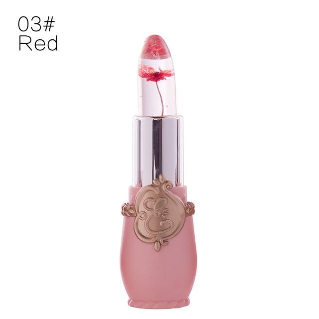 Creative Jelly Flower Lipstick Long-lasting Moisturizing Lipstick Makeup Temperature Color Change Lip Balm TSLM1 AExp