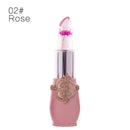 Creative Jelly Flower Lipstick Long-lasting Moisturizing Lipstick Makeup Temperature Color Change Lip Balm TSLM1 AExp