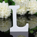 Creatively Wood Letter Figurines Miniatures Wooden Letters Alphabet Word Bridal Wedding Party Decoration Tool #0608-L-JadeMoghul Inc.