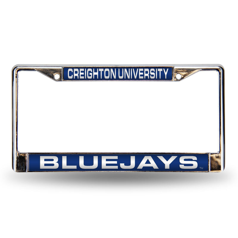 Toyota License Plate Frame Creighton Laser Chrome Frame