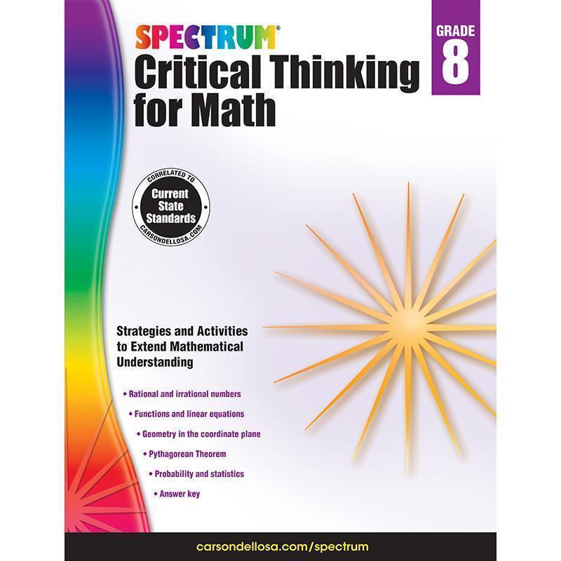Critical Thinking For Math Wb Gr 8-Learning Materials-JadeMoghul Inc.