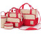 CROAL CHERIE 39*28.5*17CM 5pcs Baby Diaper Bag Suits For Mom Baby Bottle Holder Mother Mummy Stroller Maternity Nappy Bags Sets-Red-JadeMoghul Inc.