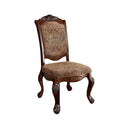 Cromwell Traditional Side Chair, Cherry Finish, Set Of 2-Armchairs and Accent Chairs-Antique Cherry-Fabric Solid Wood Wood Veneer & Others-JadeMoghul Inc.