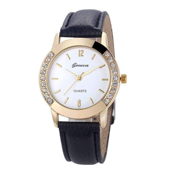 Crystal Dial Candy Color GenuineLeather Watch-Other-JadeMoghul Inc.