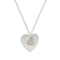 Crystal Double Swing Heart Necklace - Silver (Pack of 1)-Personalized Gifts for Women-JadeMoghul Inc.