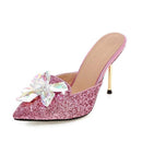 Crystal Fashion High Heels Party Shoes-Pink-4-JadeMoghul Inc.