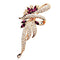 Crystal Flower Brooch Pin Fashion Rhinestone Jewelry Women Wedding Pins Large Brooches For Women-GD-JadeMoghul Inc.