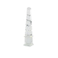 Crystal Obelisk Shaped Table D?cor Accent, Small, Clear-Decorative Objects-Clear-Crystal-JadeMoghul Inc.