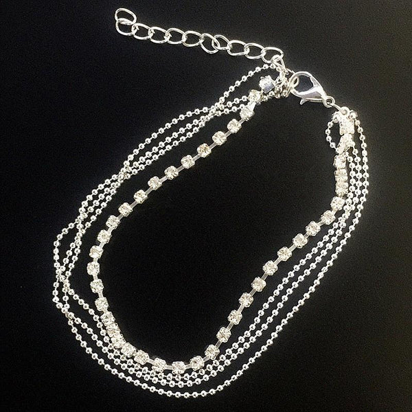 Crystal Rhinestone Charm Drop Ankle Chain Bracelet Anklet Wedding Jewelry ns242--JadeMoghul Inc.