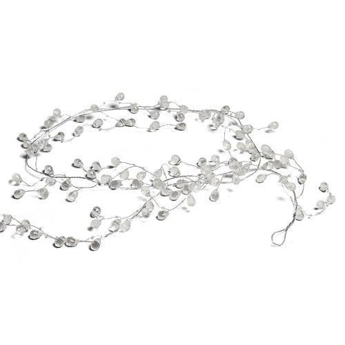 Crystal & Silver Wire Decorative Garland (Pack of 1)-Ceremony Decorations-JadeMoghul Inc.