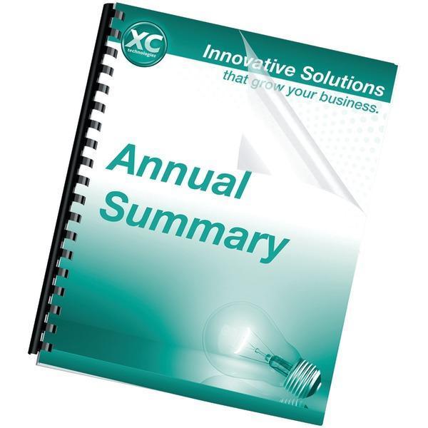 Crystals(TM) Transparent PVC Binding Covers, 100 pk (Letter Size)-Office Organization & Ergonomics-JadeMoghul Inc.