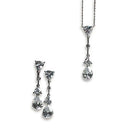 Cubic Zirconia Pear Drop Jewelry Earrings (Pack of 1)-Jewelry-JadeMoghul Inc.