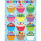 CUPCAKES HAPPY BIRTHDAY CHART-Learning Materials-JadeMoghul Inc.