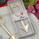Cupids arrow gold metal bottler opener-Favors by Theme-JadeMoghul Inc.