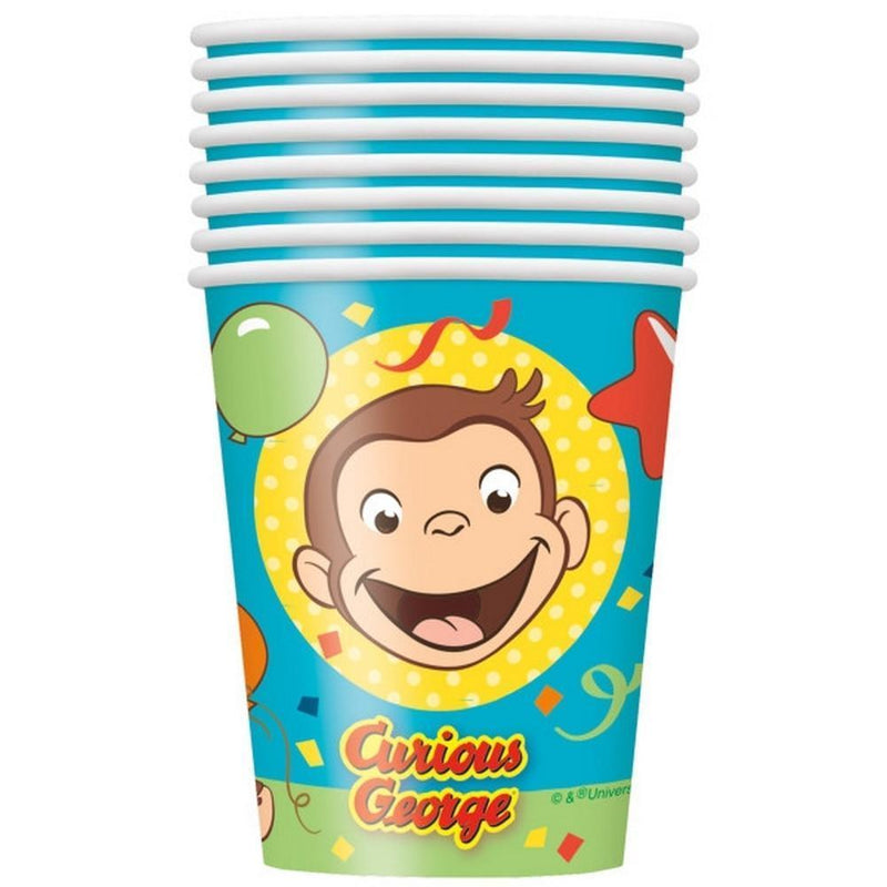Curious George 9oz Party Cups [8 Per pack]-Action Figures-JadeMoghul Inc.