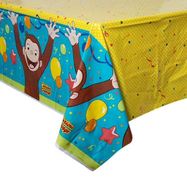 Curious George Party Plastic Table Cover-Action Figures-JadeMoghul Inc.