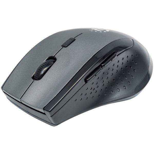 Curve Wireless Optical Mouse (Gray/Black)-Mice & Mouse Pads-JadeMoghul Inc.