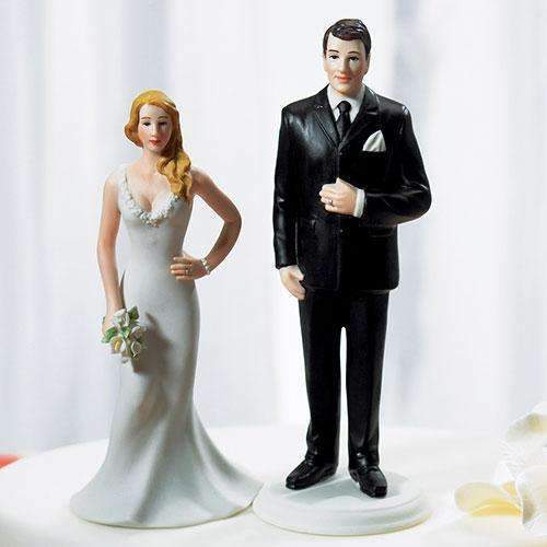 "Curvy and Burly" Figurines "The Big and Tall Groom" Figurine (Pack of 1)-Wedding Cake Toppers-JadeMoghul Inc.
