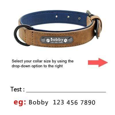 Custom Dog Collars Leather Personalized Pet Dog Tag Collar Leash Lead For Small Medium Large Dogs Pitbull Bulldog Pugs Beagle AExp
