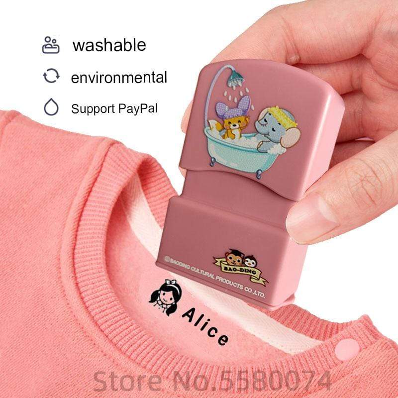 custom-made Baby Name Stamp DIY for children Name Seal student clothes chapter Not Easy To Fade Security Name Stamp Sticker AExp