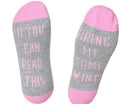 Custom wine socks If You can read this Bring Me a Glass of Wine Socks autumn spring fall 2017 new arrival-8-JadeMoghul Inc.