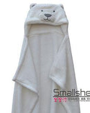 cute Animal shape baby hooded bathrobe towel baby receiving fleece blankets neonatal hold to be Children kids infant bathing-White bear-JadeMoghul Inc.