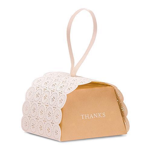 Cute as a Button Mini Favor Box with Ribbon (Pack of 10)-Favor Boxes Bags & Containers-JadeMoghul Inc.