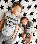 Cute baby Brother and Older Brother Tshirt / Bodysuit Combo-Grey-Kids 2T-JadeMoghul Inc.