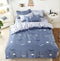 Cute cartoon lattice star cloud Creativity British style 4pcs/3pcs Duvet Cover Sets Soft Polyester Bed Linen Flat Bed Sheet-11-Full Cover 150x200cm-JadeMoghul Inc.