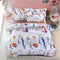 Cute cartoon lattice star cloud Creativity British style 4pcs/3pcs Duvet Cover Sets Soft Polyester Bed Linen Flat Bed Sheet-18-Full Cover 150x200cm-JadeMoghul Inc.