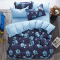 Cute cartoon lattice star cloud Creativity British style 4pcs/3pcs Duvet Cover Sets Soft Polyester Bed Linen Flat Bed Sheet-26-Full Cover 150x200cm-JadeMoghul Inc.