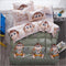 Cute cartoon lattice star cloud Creativity British style 4pcs/3pcs Duvet Cover Sets Soft Polyester Bed Linen Flat Bed Sheet-29-Full Cover 150x200cm-JadeMoghul Inc.