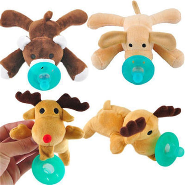 Cute Hot sale New 1Pc Infant Baby Boy Girl Silicone Pacifiers Cuddly Plush Animal Baby Nipples Cute-Bear-JadeMoghul Inc.