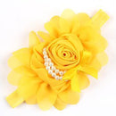 Cute Newborn Flower Headband Pearl Rose Flower Hair Accessories Stretchy HeadwearPhotographic props w-075-as picture 1-JadeMoghul Inc.