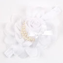 Cute Newborn Flower Headband Pearl Rose Flower Hair Accessories Stretchy HeadwearPhotographic props w-075-as picture 3-JadeMoghul Inc.