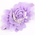 Cute Newborn Flower Headband Pearl Rose Flower Hair Accessories Stretchy HeadwearPhotographic props w-075-as picture 4-JadeMoghul Inc.