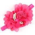 Cute Newborn Flower Headband Pearl Rose Flower Hair Accessories Stretchy HeadwearPhotographic props w-075-as picture 7-JadeMoghul Inc.