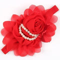 Cute Newborn Flower Headband Pearl Rose Flower Hair Accessories Stretchy HeadwearPhotographic props w-075-as picture 8-JadeMoghul Inc.