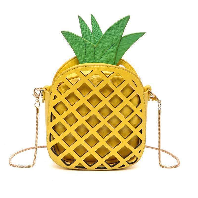 Cute Pineapple Cross Body Bag-black-14x16x7cm-JadeMoghul Inc.