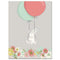 Cute Rabbit Balloon Poster Nursery Wall Art Canvas Print Cartoon Nordic Style Painting Picture Children Living Room Decoration