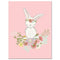 Cute Rabbit Balloon Poster Nursery Wall Art Canvas Print Cartoon Nordic Style Painting Picture Children Living Room Decoration