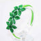 Cute Solid Color Stars Hair Band Kids Beautiful Rhinestone Headband Princess Headwear Girls Hair Accessories-Army Green-JadeMoghul Inc.