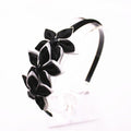 Cute Solid Color Stars Hair Band Kids Beautiful Rhinestone Headband Princess Headwear Girls Hair Accessories-Black-JadeMoghul Inc.