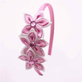 Cute Solid Color Stars Hair Band Kids Beautiful Rhinestone Headband Princess Headwear Girls Hair Accessories-Pink-JadeMoghul Inc.