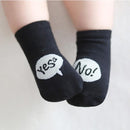 Cute Spring Autumn Baby Socks Newborn Cotton Baby Boys Girls Cute Toddler Asymmetry Anti-slip Socks for babies winter-Black yes no-JadeMoghul Inc.