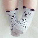 Cute Spring Autumn Baby Socks Newborn Cotton Baby Boys Girls Cute Toddler Asymmetry Anti-slip Socks for babies winter-Grey dog-JadeMoghul Inc.